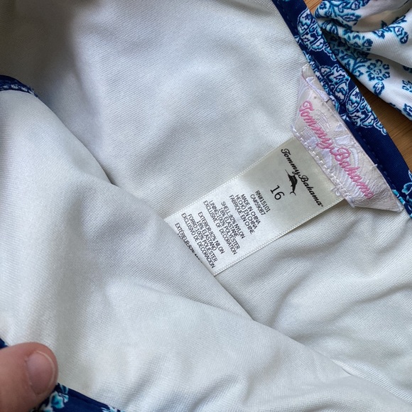 Girls Tommy Bahama - Swim suit bikini - size 16 blue - Picture 2 of 3